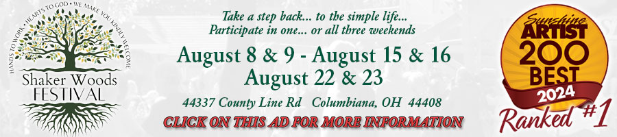 Shaker Woods Festival - Columbiana, OH