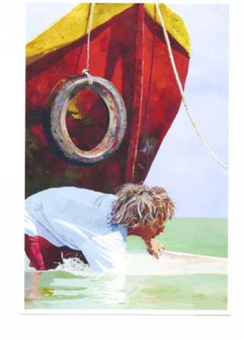Gustavo Castillo, Gathering Bait, acrylics, Best in Show.jpg